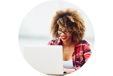 Woman Using Laptop